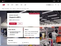 Website Screenshot New Balance Factory Store Grapevine Mills