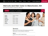 Website Screenshot Fantastic Sams Cut & Color