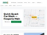 Website Screenshot Quick Quack Car Wash