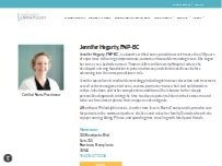 Website Screenshot Jennifer Hegarty, FNP-BC