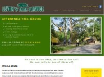 Website Screenshot Levon's Tree Service