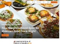 Website Screenshot Franco's Taqueria