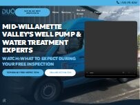 Website Screenshot Duo Water Systems Well & Pump Service