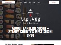 Website Screenshot Lantern Sushi