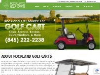 Website Screenshot Rockland Golf Carts Inc .