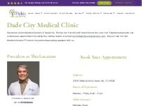 Website Screenshot Dawn Crowley, APRN Palm Medical Centers - Dade City