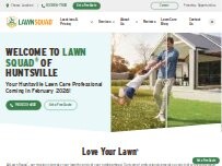 Website Screenshot Lawn Squad of Huntsville