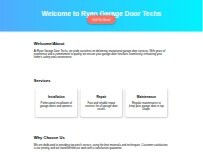 Website Screenshot Ryan Garage Door Techs