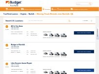 Website Screenshot Budget Truck Rental