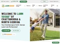 Website Screenshot Lawn Squad of Chattanooga & North Georgia