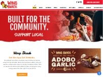 Website Screenshot Wing Shack 65th Ave