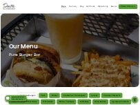 Website Screenshot Pure Burger Bar