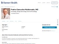 Website Screenshot Pedro Rafael Camacho Maldonado, MD