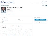 Website Screenshot Matthew Phillip Rutman, MD