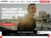 Website Screenshot Gameday Men's Health Kailua, HI