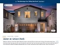Website Screenshot Aster at Union Park by Risewell Homes