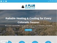 Website Screenshot A Plus Heating & A/C