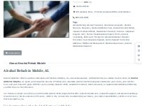 Website Screenshot Alcohol Rehab Mobile