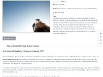 Website Screenshot Alcohol Rehab Staten Island