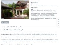 Website Screenshot Alcohol Rehab Gainesville
