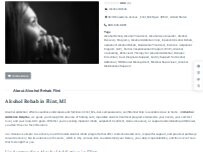Website Screenshot Alcohol Rehab Flint