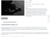 Website Screenshot Alcohol Rehab Salinas