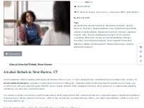 Website Screenshot Alcohol Rehab New Haven