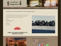 Website Screenshot Up & Down Garage Doors