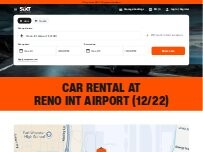 Website Screenshot SIXT Rent A Car Reno Int Airport