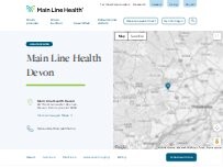 Website Screenshot Main Line Health Devon
