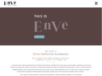 Website Screenshot Enve California Aesthetics