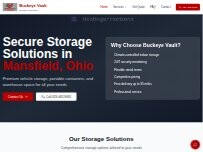 Website Screenshot Buckeye Vault Storage