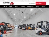 Website Screenshot Andersen Material Handling - Greater Ft. Myers Warehouse Solutions & Support Center