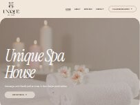 Website Screenshot Unique Spa House