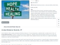 Website Screenshot Alcohol Rehab Norwich