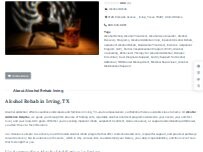 Website Screenshot Alcohol Rehab Irving