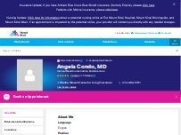 Website Screenshot Angela Condo, MD