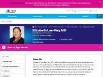 Website Screenshot Elizabeth Lee-Rey, MD