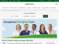 Website Screenshot Bronson Endocrine & General Surgery Specialists