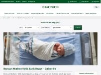 Website Screenshot Bronson Mothers’ Milk Bank Depot – Cutlerville