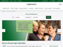 Website Screenshot Bronson Breast Surgery Specialists
