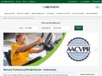 Website Screenshot Bronson Pulmonary Rehabilitation - Kalamazoo