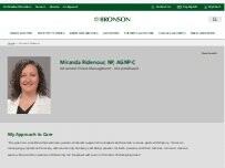 Website Screenshot Miranda Ridenour, NP, AGNP-C