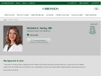 Website Screenshot Michelle K Halley, MD