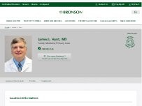 Website Screenshot James L Hunt, MD