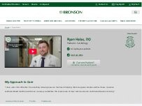Website Screenshot Ryan Halas, DO