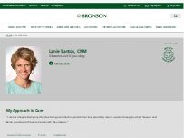 Website Screenshot Lanie Santos, CNM