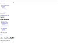 Website Screenshot Alec MacDonald, DO