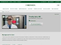 Website Screenshot Timothy Gatz, MD