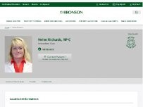 Website Screenshot Helen Richards, NP-C